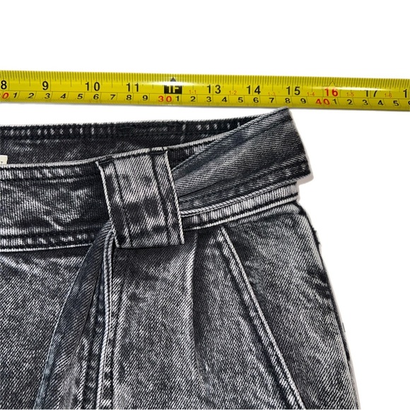 NWOT Ulla Johnson Carmen Acid Washed Blk Button Ankle Straight Fit Jeans Size 6 - Picture 14 of 15